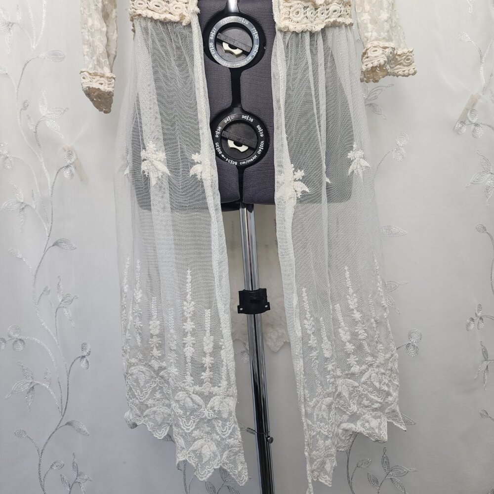 Lace, Open Front, Cardigan/Cover-up - Picture 4 of 8